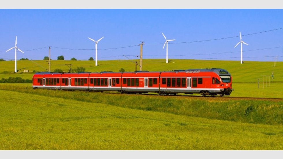 German train in the countryside